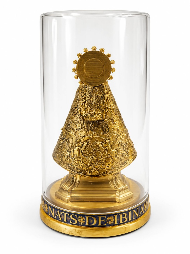 Estatuilla dorada bajo cúpula de cristal.jpg